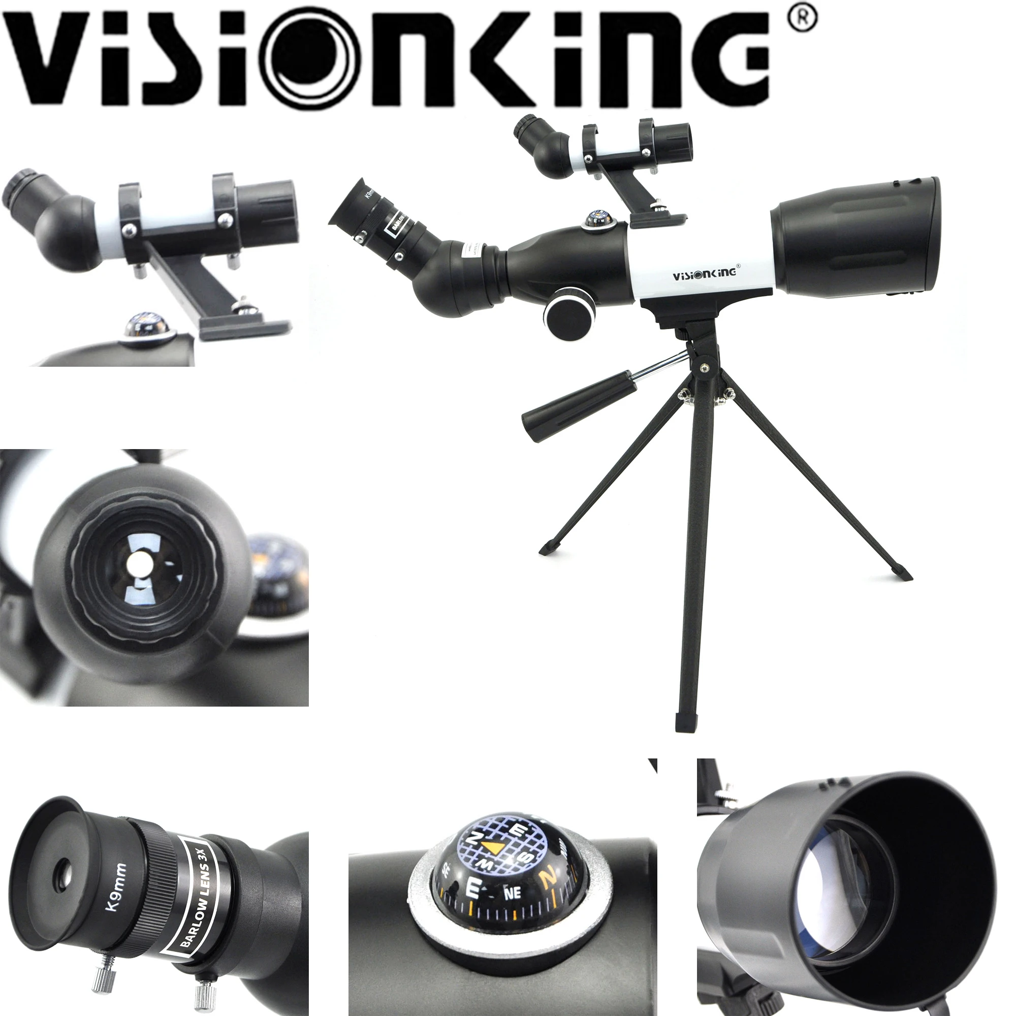 Visionking 50350CF Refraction Astronomical Telescope Monocular Astronomy Scope Sight For Moon Space Observations With Tripod
