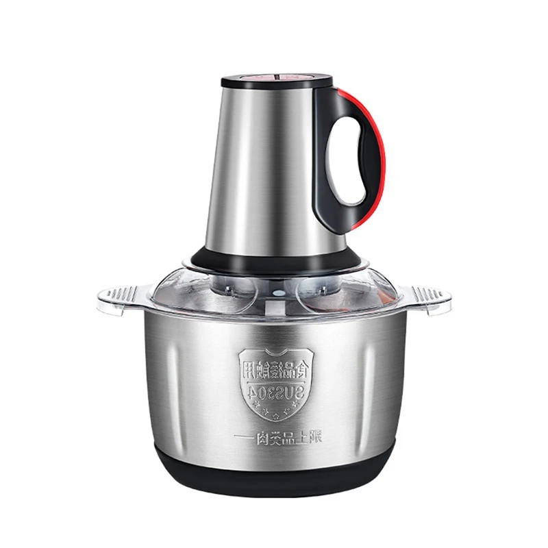 

Food Processor 4L Stainless Steel Electric Meat Grinder Blender Mixer Machine For Fruits Meat Garlic Nuts,EU Plug