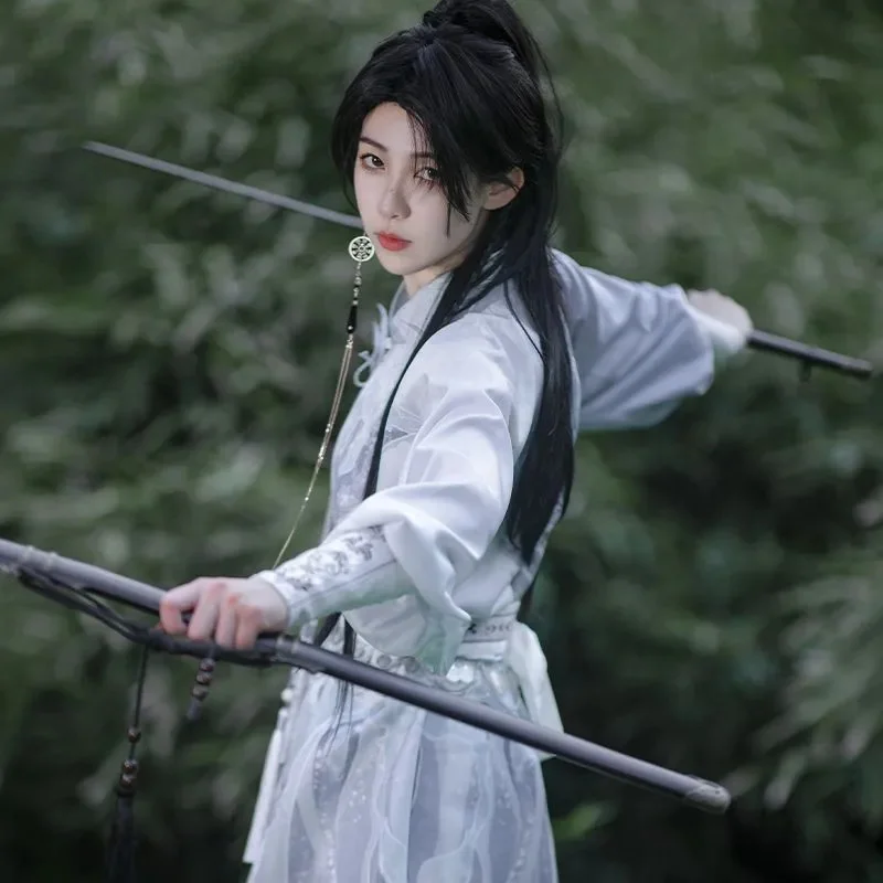 Lingyun оригинальный ханьфу в китайском стиле Улучшенный халат с круглым вырезом