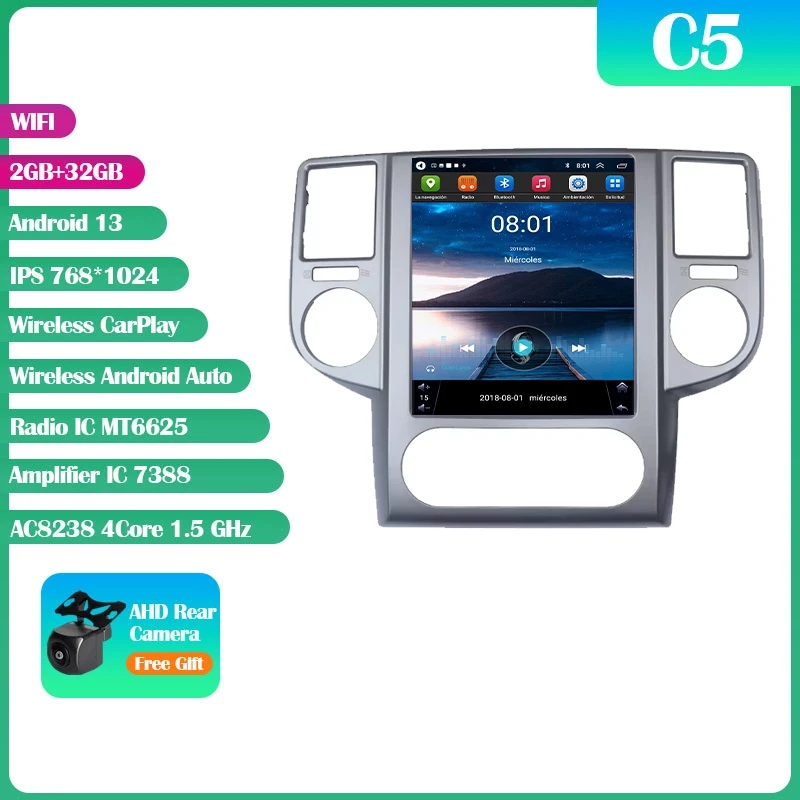 

Android 14 для Nissan X-Trail 2003-2007 9,7 дюйма 7862S автомобильный радиоприемник мультимедийный видеоплеер Carplay Auto GPS Navi без 2din DVD HU Audio