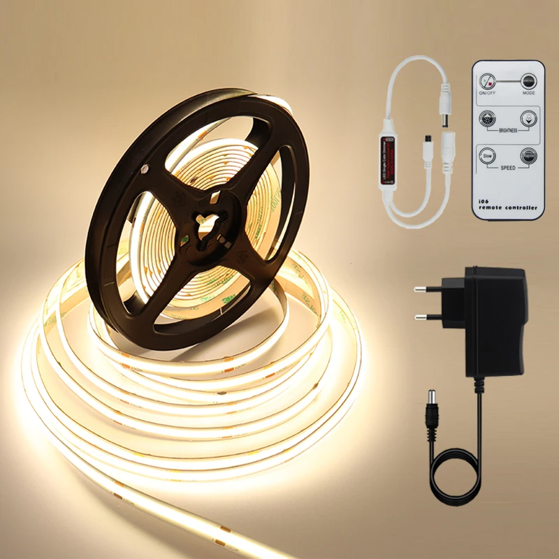Гибкая Светодиодная Лента, 480 Светодиодов, 24 В, 8 Мм, Теплый ...