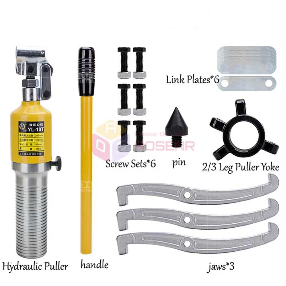 Съемник колесных подшипников гидравлической шестерни регулируемый 3-х челюстный