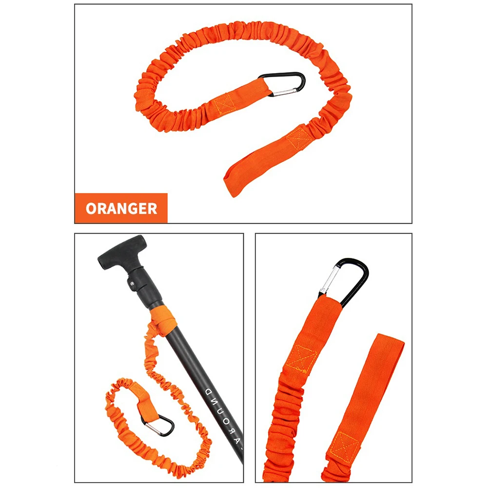 Эластичный поводок для весла каяка с предохранительным крючком привязка удочки