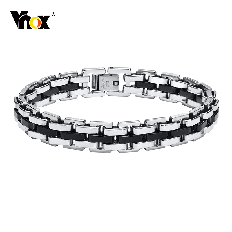 Стильный браслет Vnox Подарочные ювелирные изделия для мальчиков с звеньями из