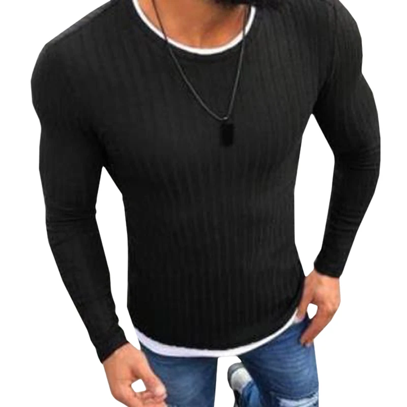

Sweater Men Autumn Winter Clothing 5XL Large Size Vintage Knitted Pullovers Male Sweater Round Collar Slim Warm Sweaters