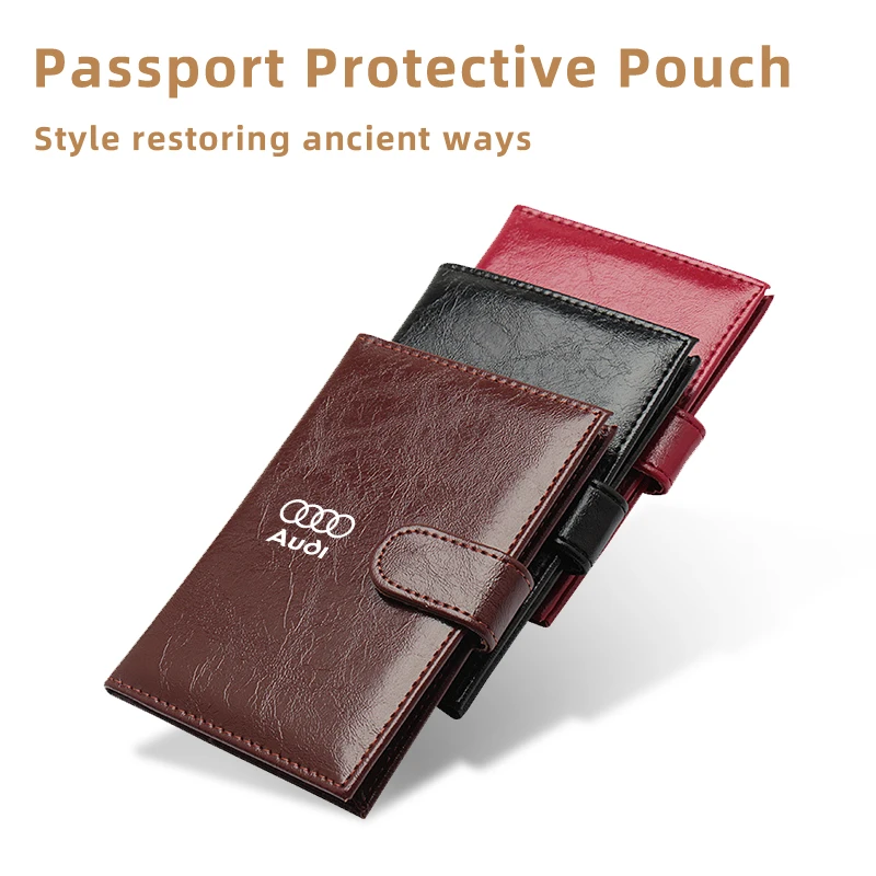 RFID-держатель для паспорта удостоверения личности банковских карт винтажный