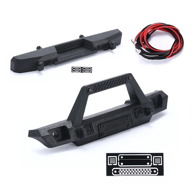 

Front and Rear Bumper for Axial SCX24 AXI00002 Jeep Wrangler 1/24 RC Crawler Car Upgrade Parts Accessories