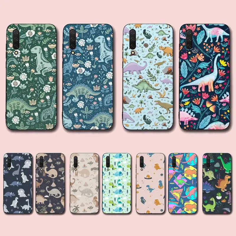 

Cute Dinosaur Baby Phone Case for Xiaomi mi 5 6 8 9 10 lite pro SE Mix 2s 3 F1 Max2 3