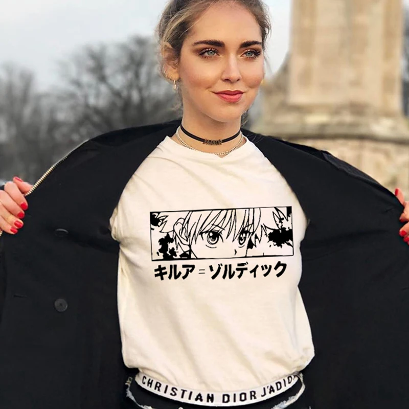 Hunter X Аниме одежда для женщин Графические футболки Готический кавайный Харадзюку