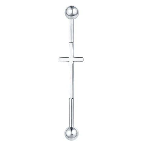 Штанга для пирсинга SWANJO из нержавеющей стали 14г 34/36/38 мм
