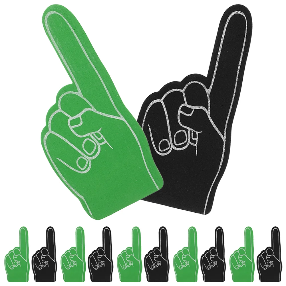 

12 шт., разноцветные пенопластовые Пальцы для девочек