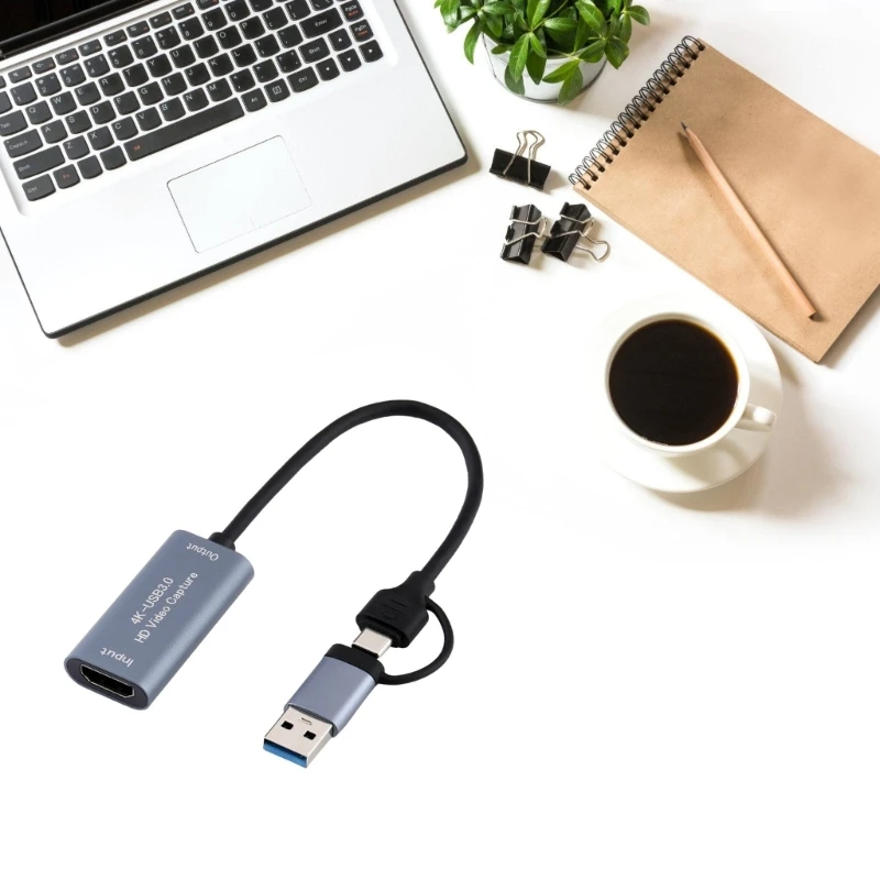 Карта захвата игрового видео в реальном времени USB Type C 2K 50FPS HDMI-совместимая для