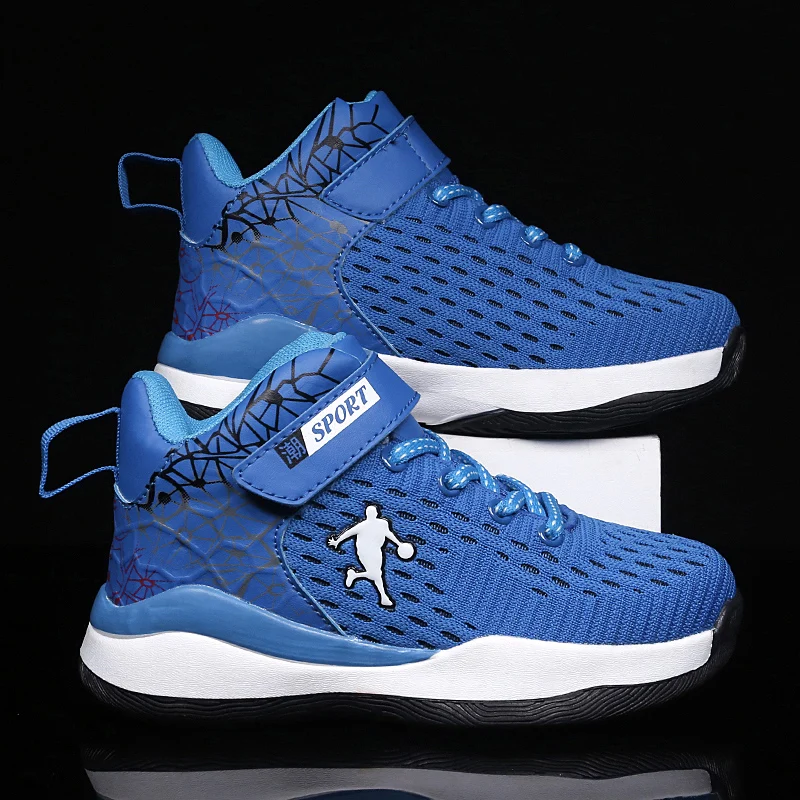 2022 New Big Children Mesh Platform Sports Running Shoes Basketball Sneakers Tennis Breathable Sneakers for Boys Girls Children