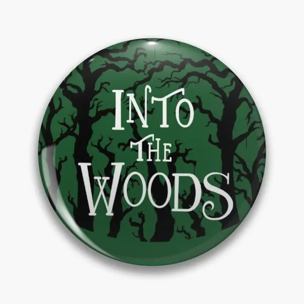 

Into The Woods Green Background Soft Button Pin Badge Metal Hat Fashion Lapel Pin Gift Brooch Creative Cartoon Decor Lover