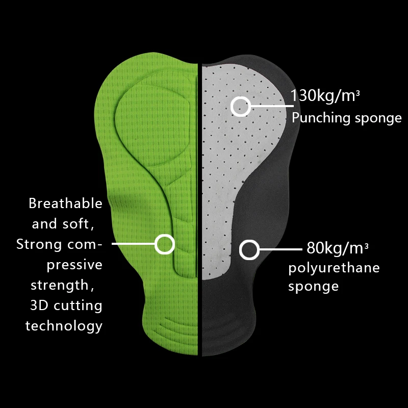 Велосипедные брюки KIAE Мужские Светоотражающие защита от солнца на ремешках для