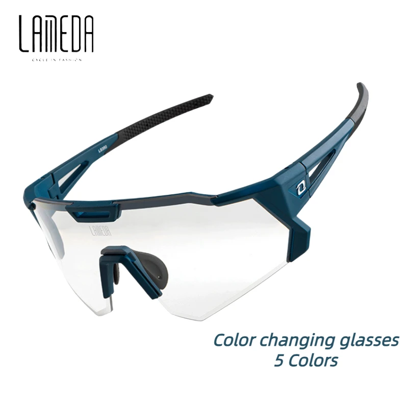 

LAMEDA Color Changing Sunglasses for Men Professional Bicycle Glasses Women's Bicycle Wind Proof Road Mountain Bike Glasses