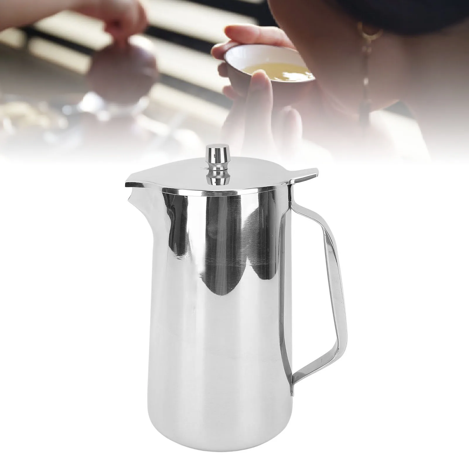 Кувшин Для Воды Из Нержавеющей Стали 2 Л Эргономичная Ручка Холодных Напитков