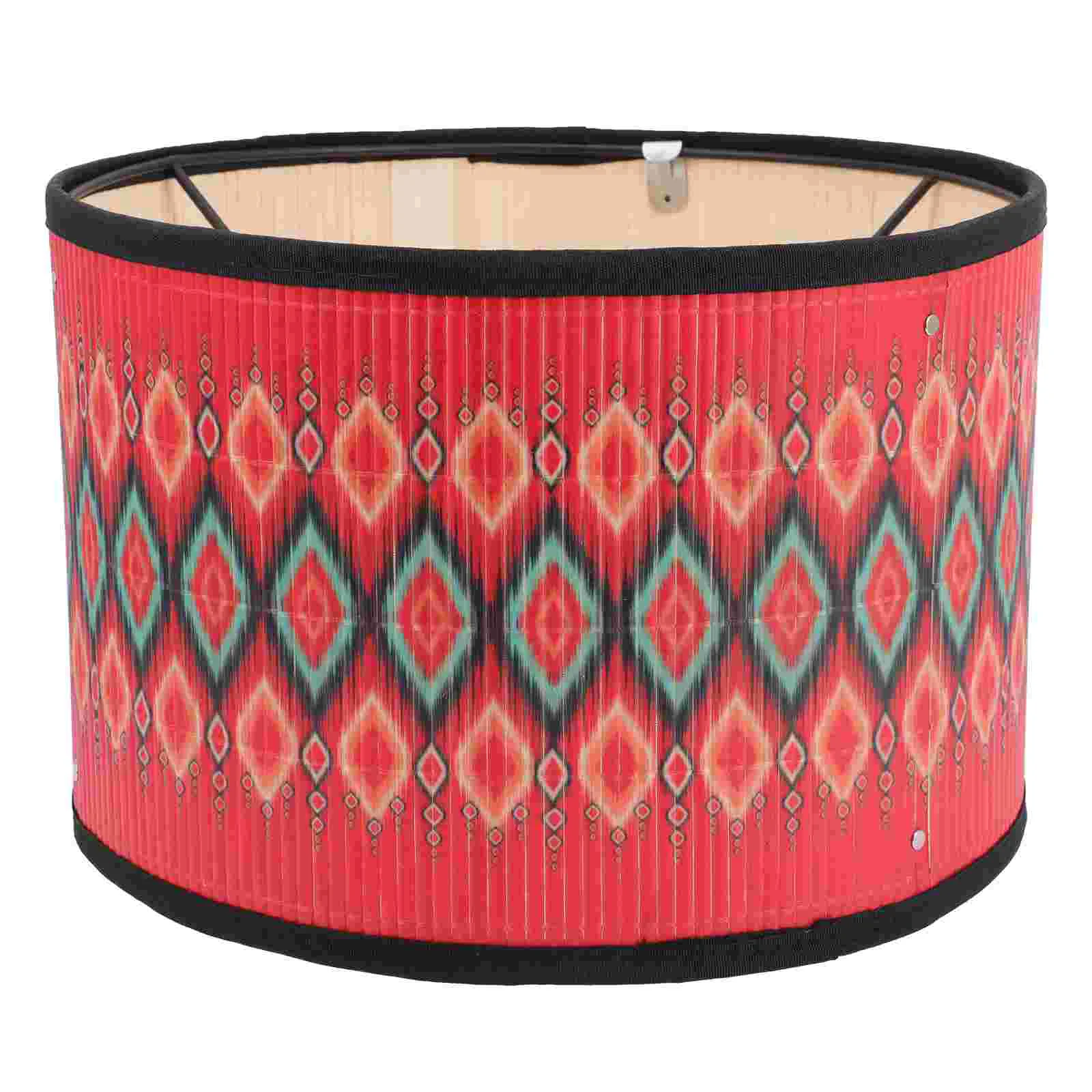 

Lamp Shade Light Table Lampshade Cover Pendant Shades Drum Fabric Shell Cloth Bedroom Spider Accessories Woven Cottage Country