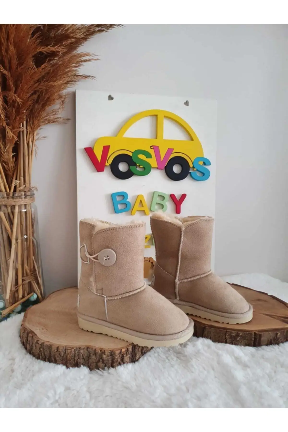 

Kid'S Boots Cream Boots (Order At Least No Large)