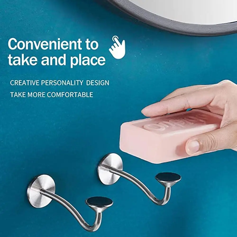 Полки для ванной сушилка мыла из нержавеющей стали магнитный держатель