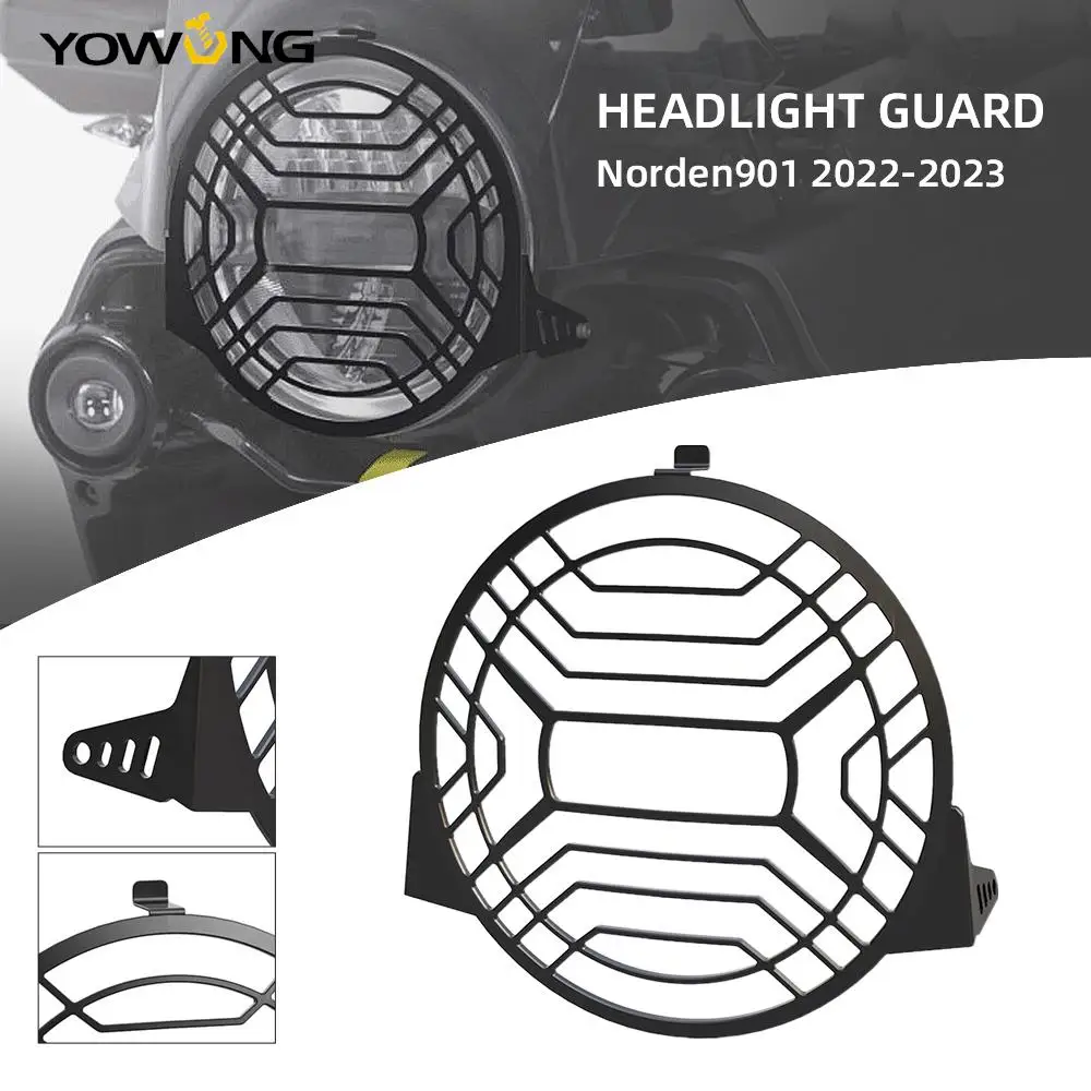 

New For Husqvarna Norden 901 NORDEN901 2022 2023 Motorcycle Headlight Guard Auxiliary Lamp Protection Cover Headlight Protector