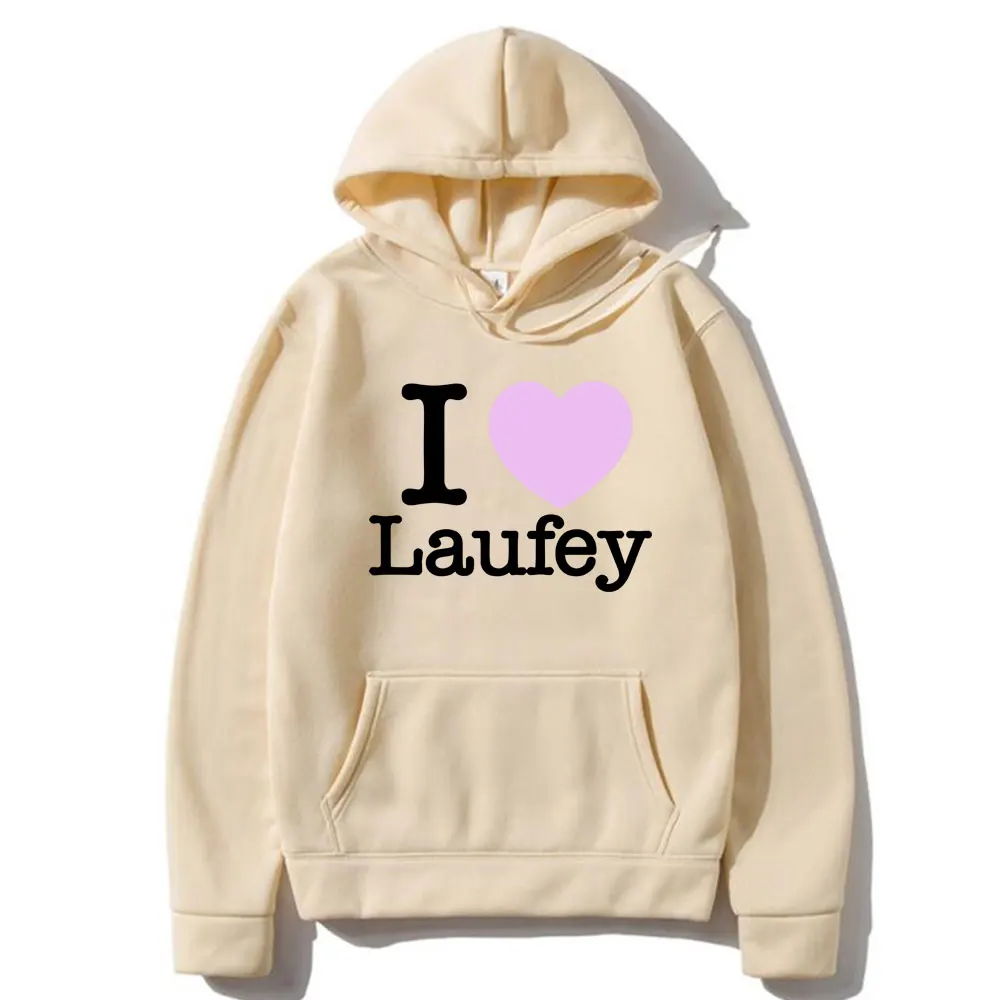 Толстовка с графическим принтом I Love Laufey для мужчин и женщин модная уличная