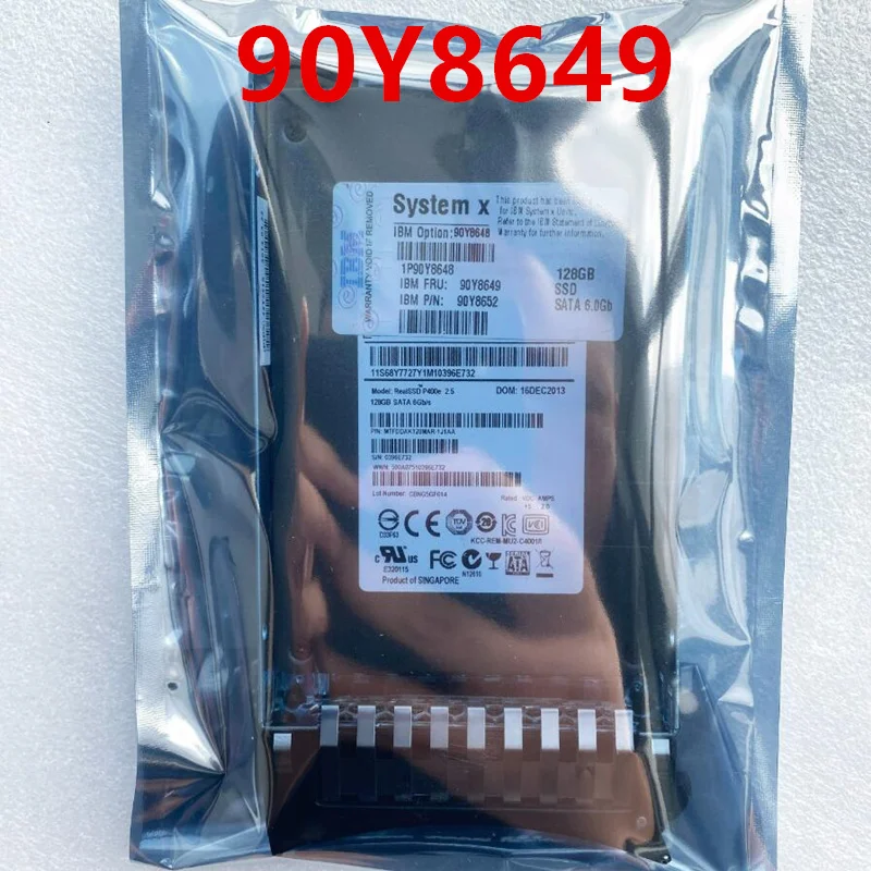 

Original New Solid State Drive For IBM X3650 M3 M4 128GB 2.5" SATA SSD 90Y8648 90Y8649 90Y8652