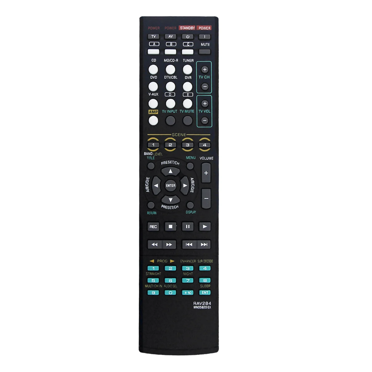 RAV284 WN05820EX сменный пульт дистанционного управления для Yamaha AV ресивер HTR-6230 HTR-6130 RAV283
