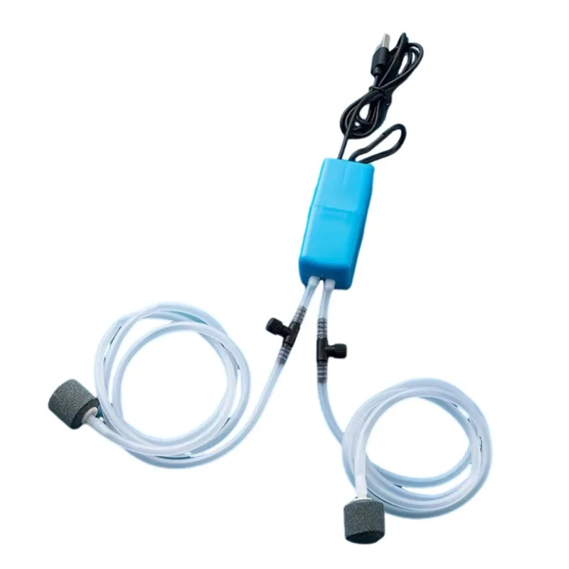 Аквариумный фильтр USB кислородный насос с воздушным камнем бесшумный