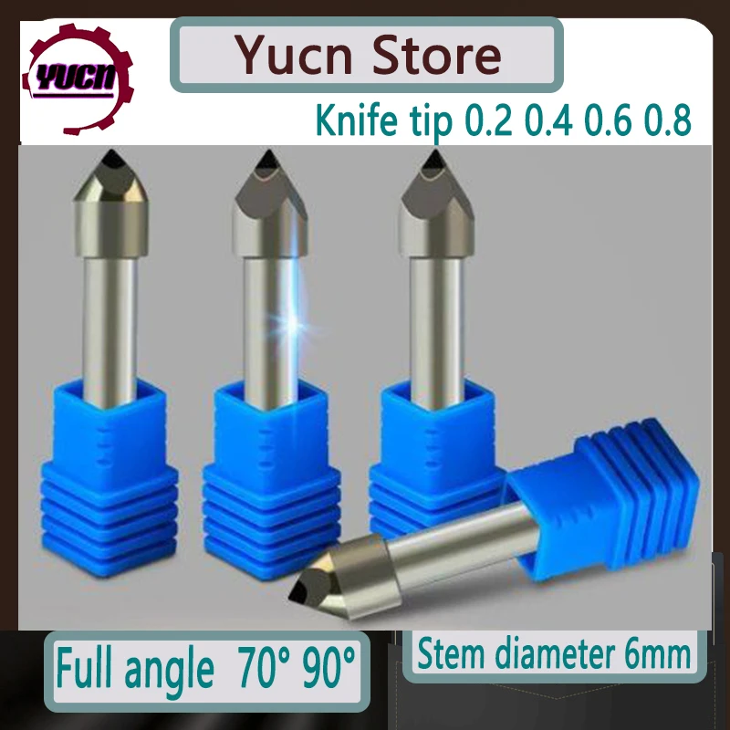 

Diamond Engraving Cutter Granite Engraver Stone tools Marble Relief cnc Bit 4 edge PCD Shank 6 mm Milling carving Tool