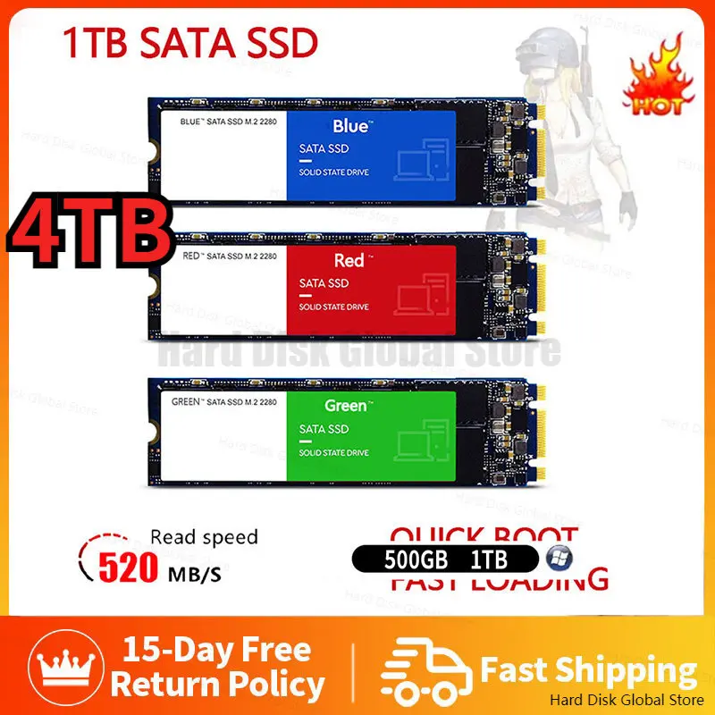 

2023 NEW Internal Solid State Drive Hard Disk SSD 2.5 Inch Sata III 4TB 1TB SSD Drive Hard Disk For Laptop Microcomputer Desktop