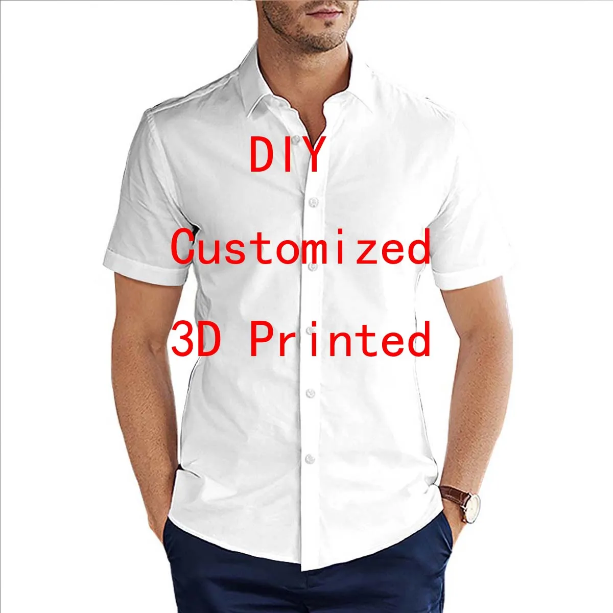 DropShipping VIP Link Summer Tops Women for Men DIY Hawaiian Shirt Summer Short Sleeved Shirts US Size S-5XL
