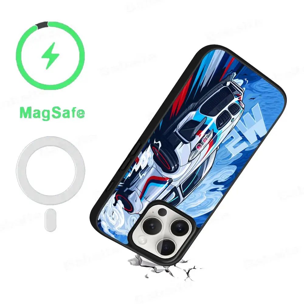 Фото JDM Tokyo Drift Sports Car Мужской и мужской магнитный чехол для iPhone 17 16 14 13 12 11 15 Pro Max Plus для Magsafe Wireless Charge Cover №5