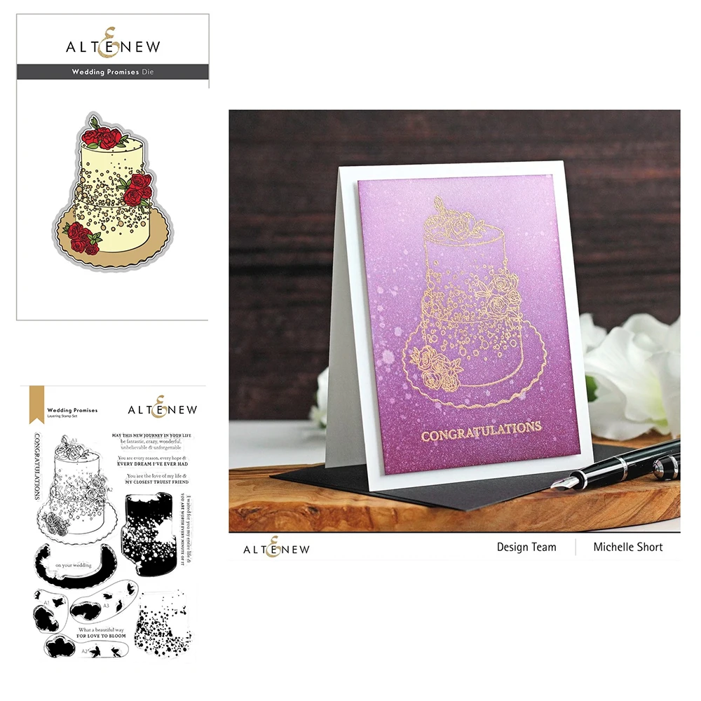 

2022 New Valentine's Day Wedding Promise Metal Cutting Die Silicone Stamps Scrapbook Decorate Emboss Template Diy Gift Card Dies