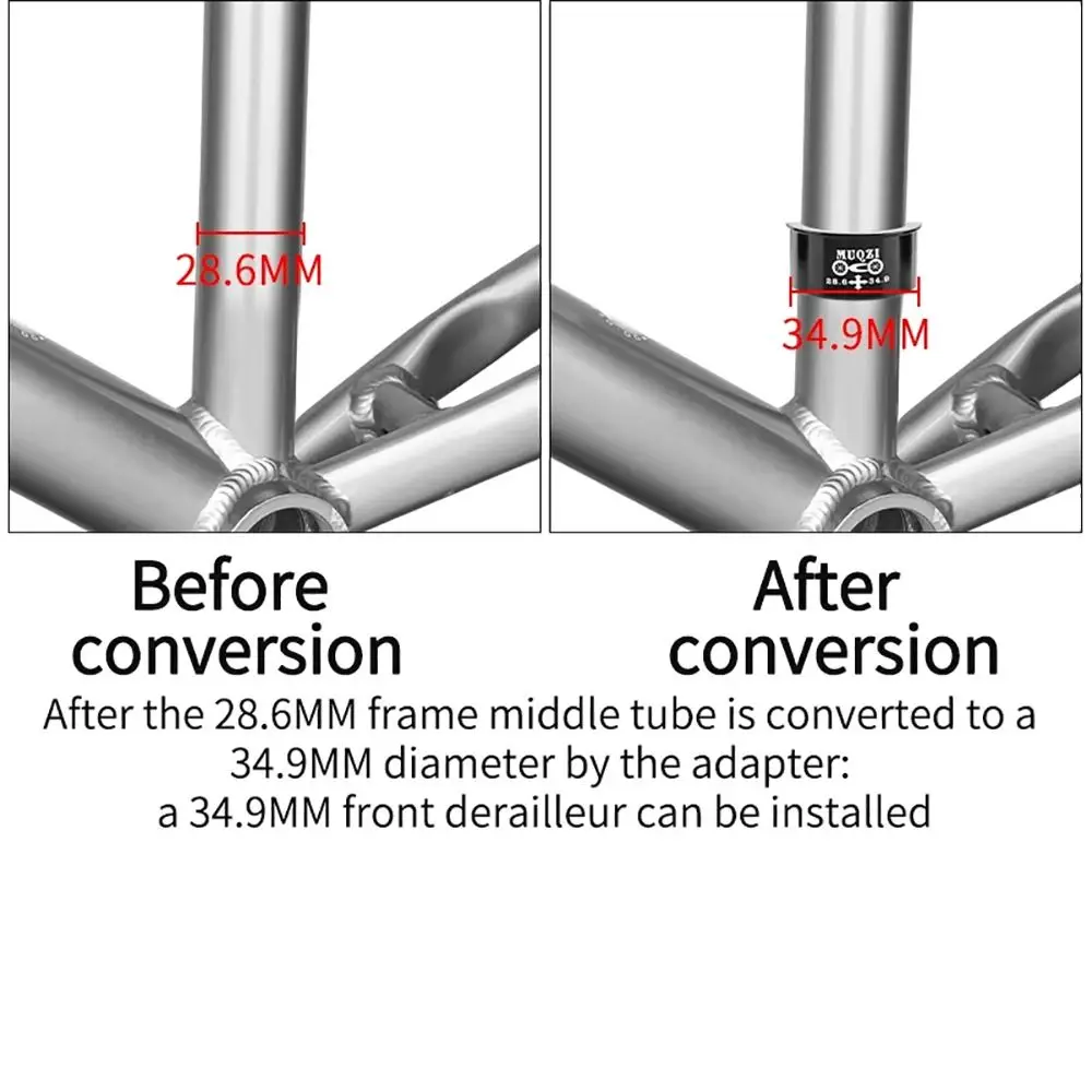 Адаптер переднего переключателя из алюминиевого сплава легкий переходник для от