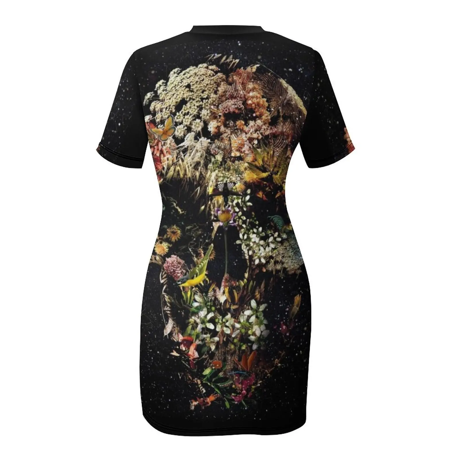 Smyrna Череп Платье с короткими рукавами Женские платья летняя одежда