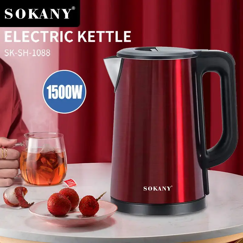 

Электрический чайник из нержавеющей стали, 1500 л, Вт