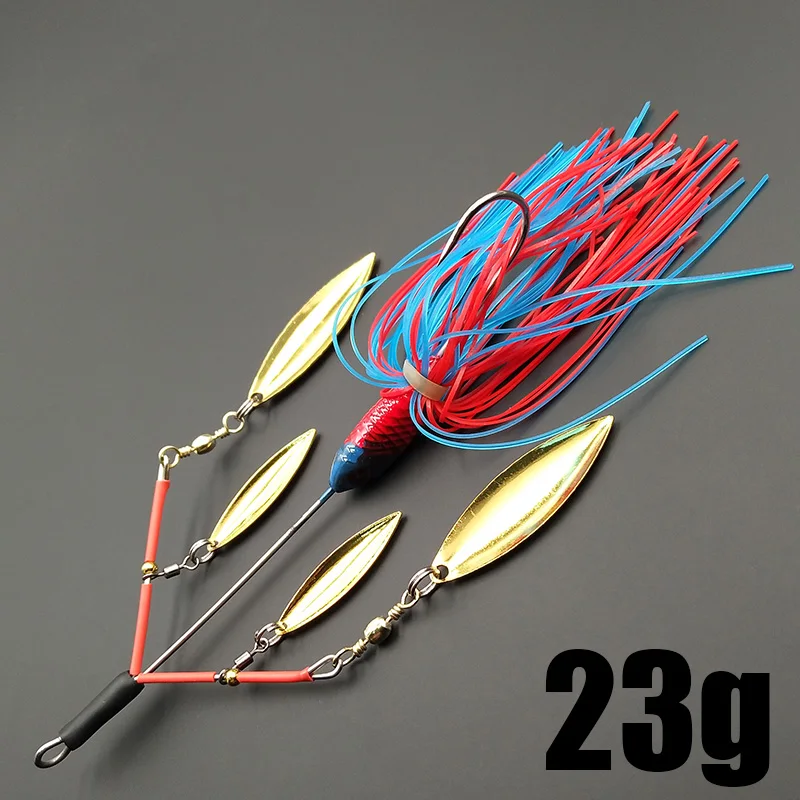 Lunker Спиннер приманка для рыбной ловли 23 г шумная вращающаяся спиннинговая с