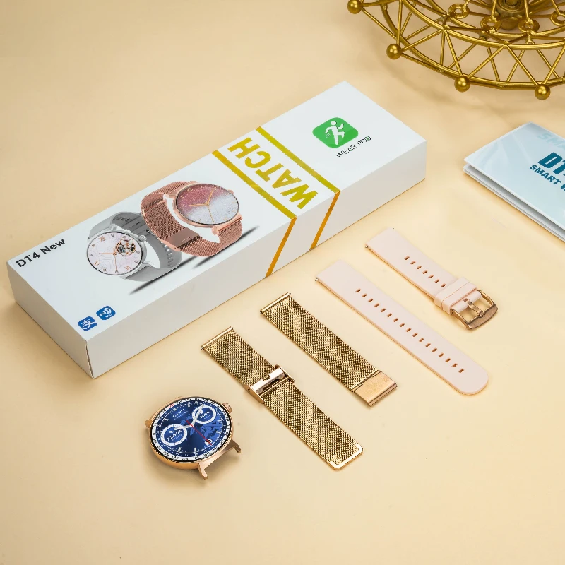 

Умные часы DT4 для женщин, спортивные Смарт-часы с Bluetooth, HD экраном, пульсометром, для HUAWEI, Xiaomi Pk, GTR 2, GT3 Pro Max