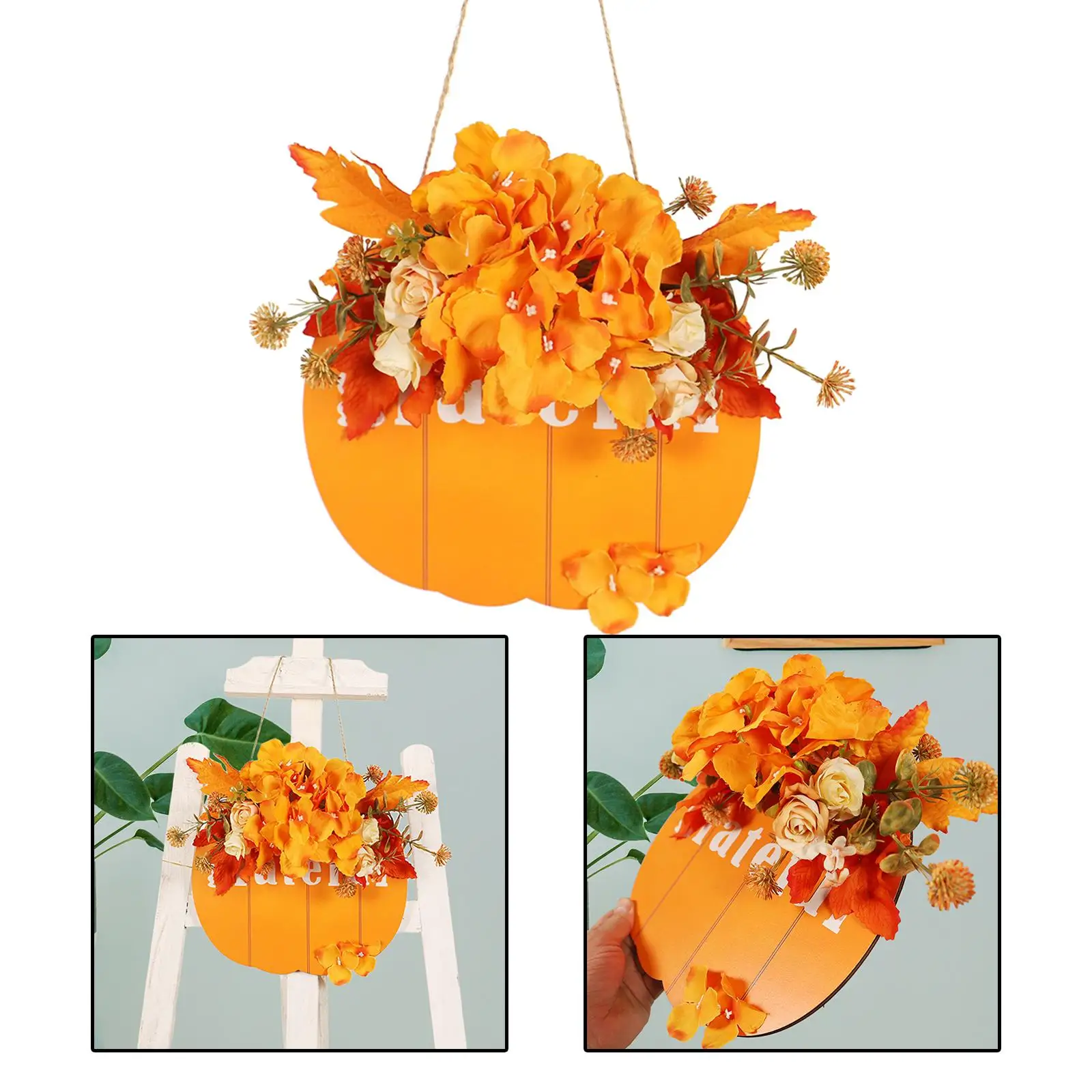 

Осенний венок 9,84 дюйма, уборочная входная дверь, искусственная гирлянда для стола