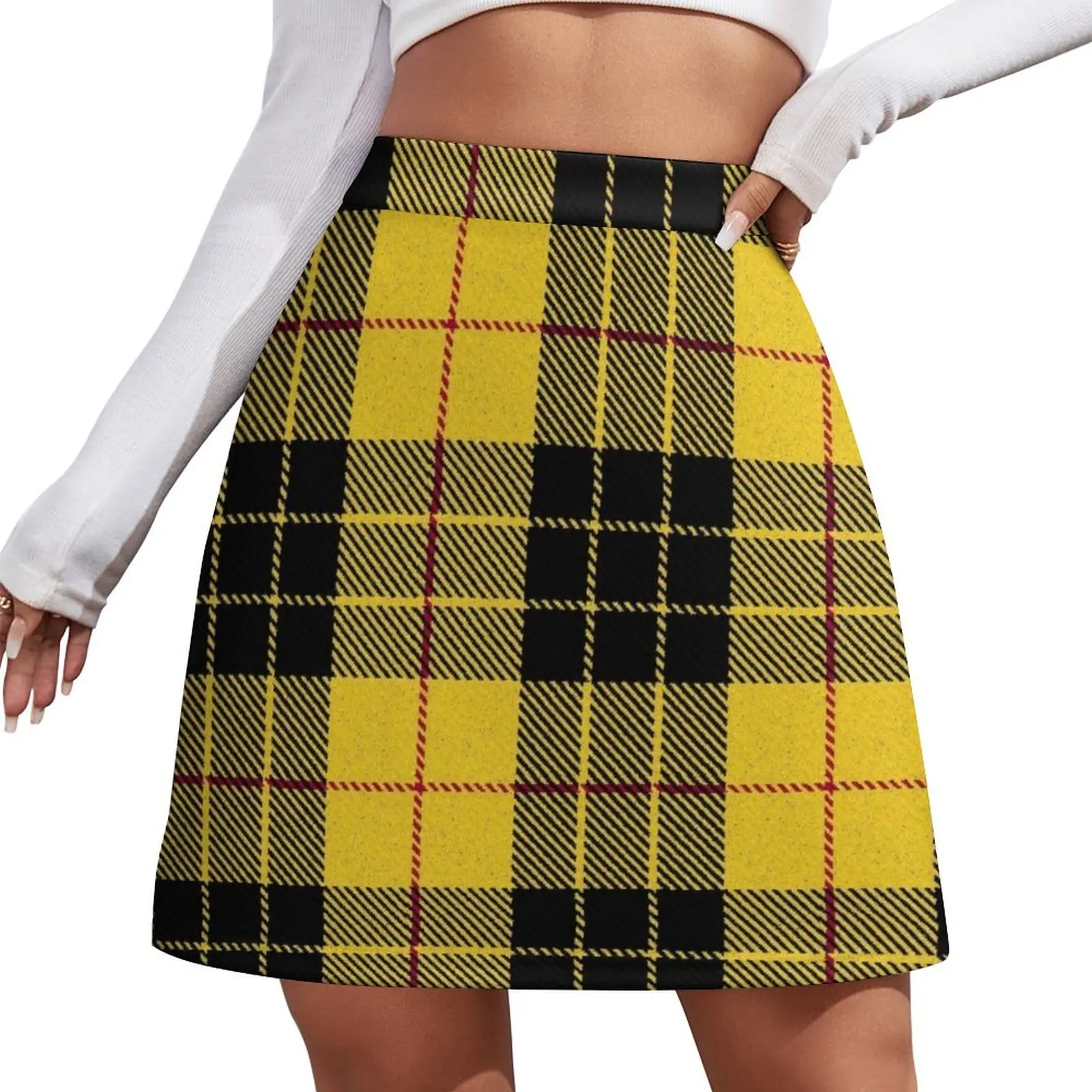 Мини-юбка в клетку MacLeod тартан мини-юбка женская Корейском стиле для косплея
