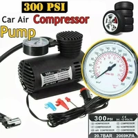 car auto 300psi 12v mini air compressor car electric 12v air mini compressor air c300 inflator 300psi pump tire e8e2