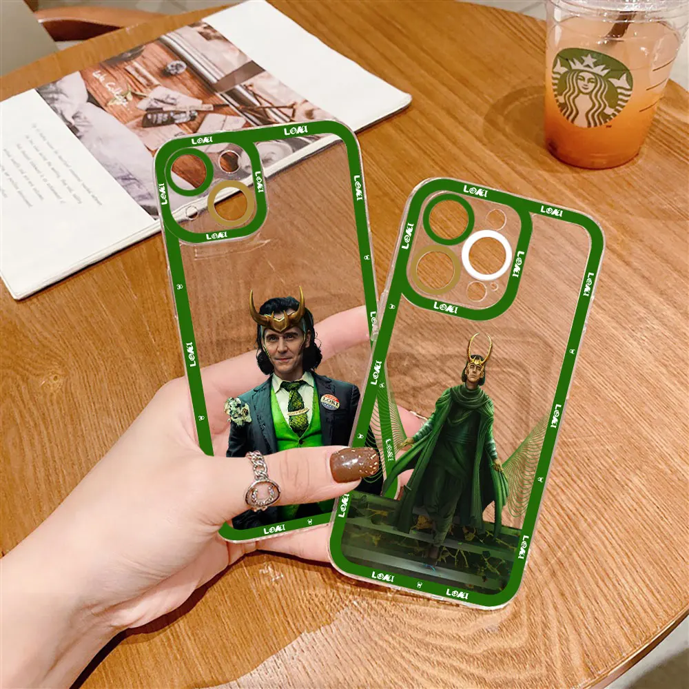 Чехол для телефона Avengers Marvel Hero Loki Apple iPhone 15 14 13 12 11 XS Pro Max 16 8 7 Plus X XR SE прозрачный
