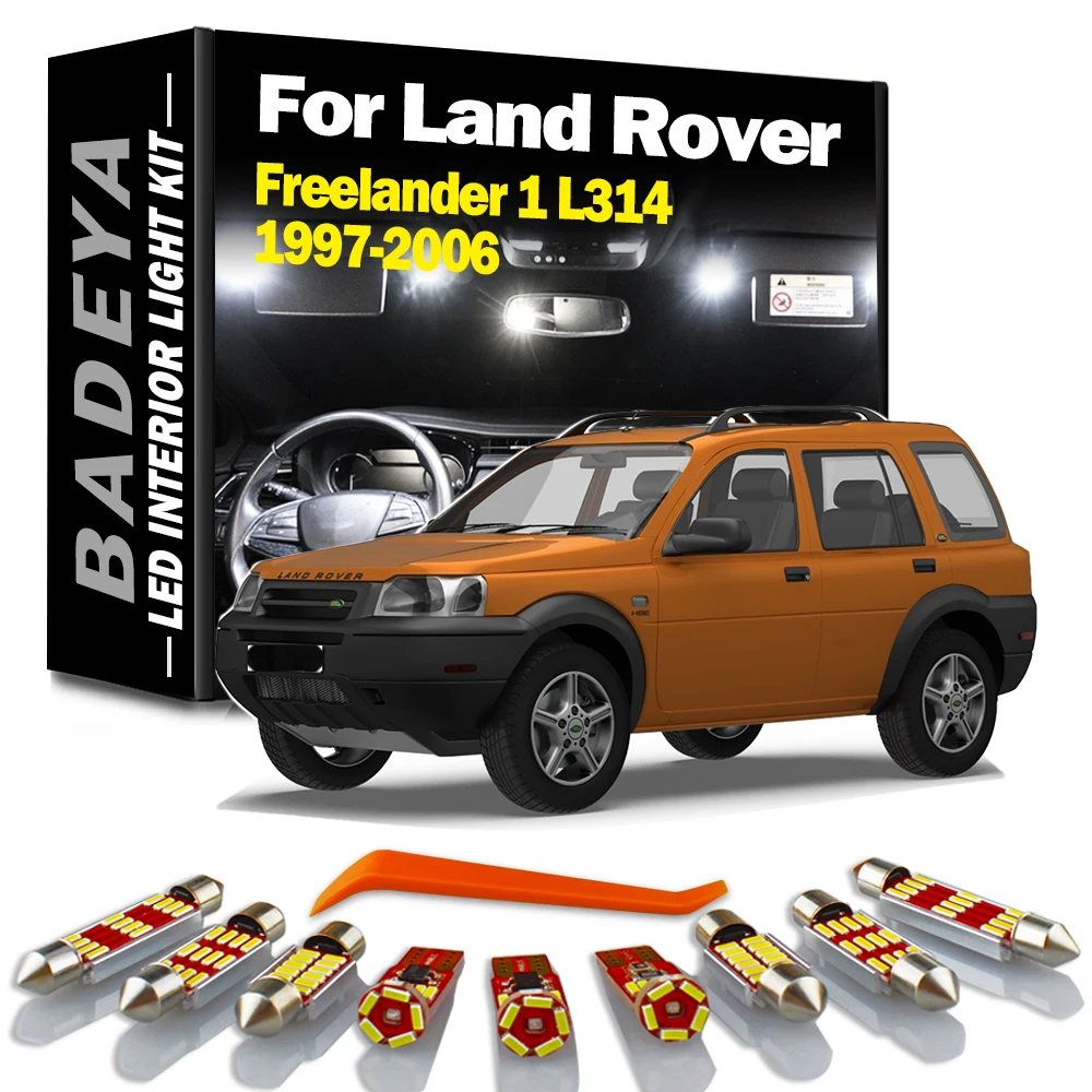 BADEYA 12 шт. Canbus для Land Rover Freelander 1 L314 1997-2005 2006 автомобильный светодиодный светильник