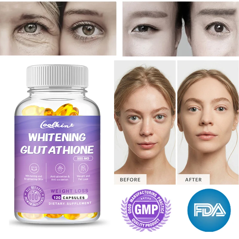 

Best Skin Whitening Glutathione Capsules Contains Grape Seed Supports Anti-Aging Antioxidation, Detoxification, and Body Shaping