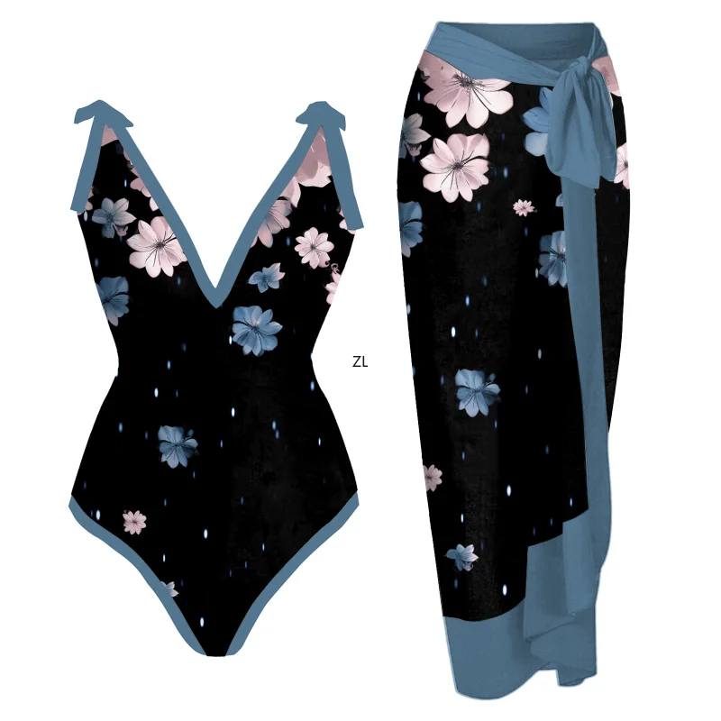 2023 New Vintage Swimsuit Women Bowknot Swimwear Brazilian Holiday Retro Designer Bathing Suit Fashion Beach Cover Up Summer