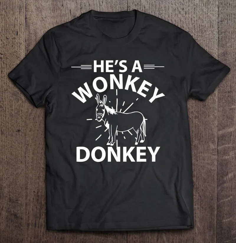 

Забавные мужские футболки премиум класса He's A Wonky Donkey, Мужская одежда, мужские футболки, мужская рубашка, Мужская хлопковая футболка