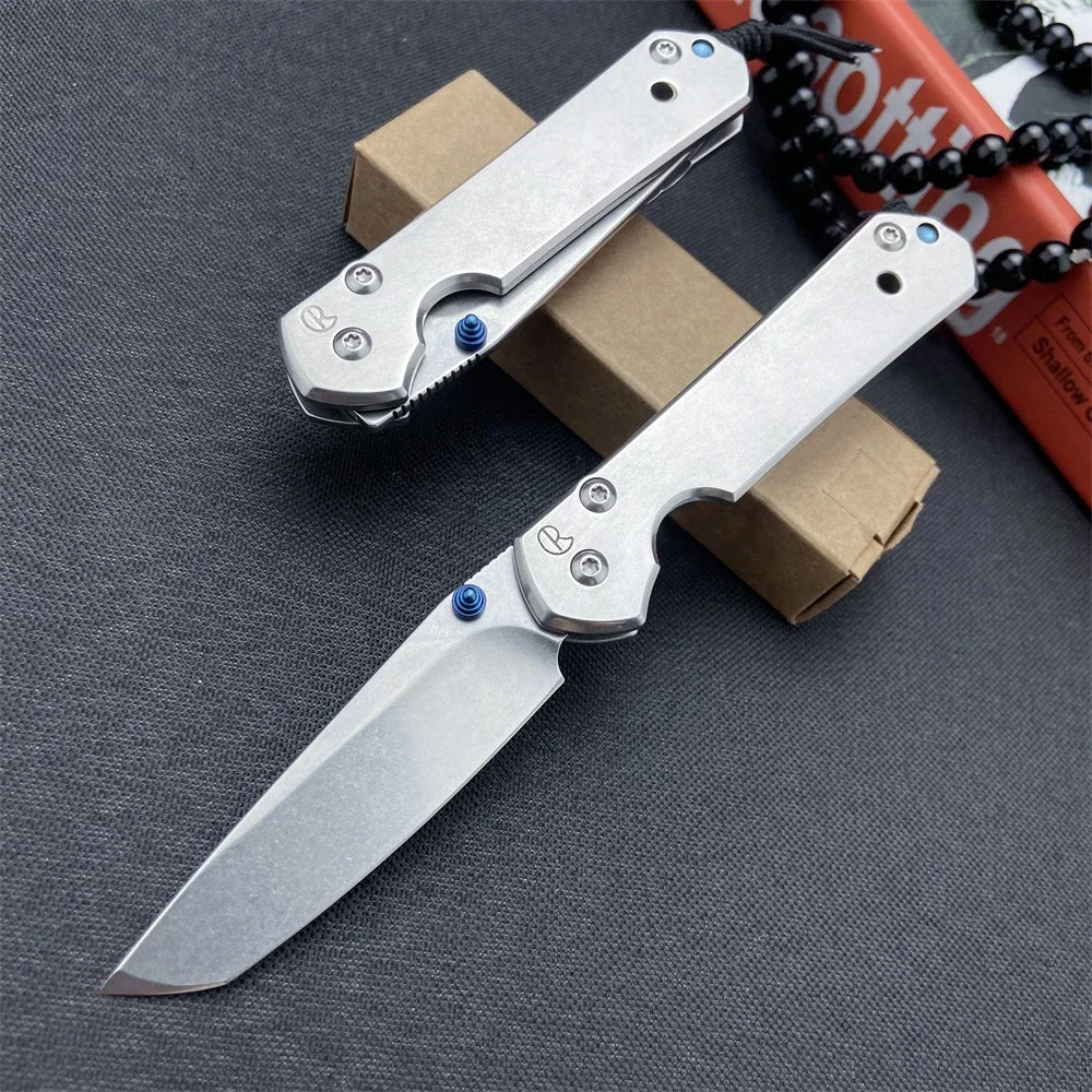 

Chris Reeve CR Pocket Folding Knife 5Cr13Mov Tanto Blade All Steel Handles EDC Camping Hunting Fruit Knives Sharp Outdoor Tool