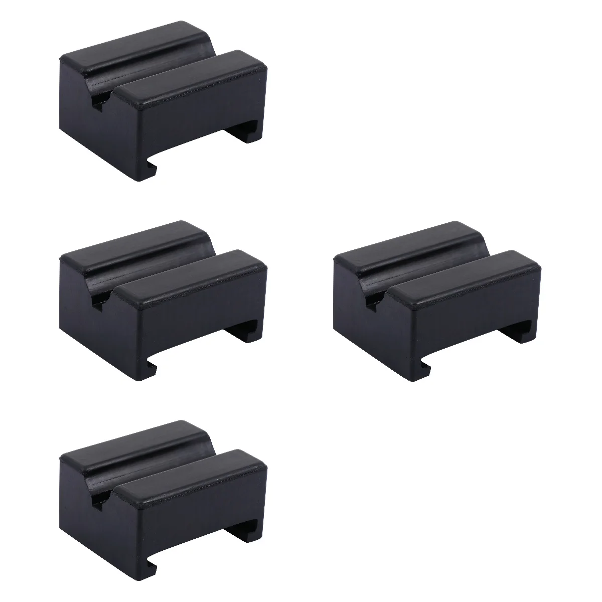 

4 Pieces Support Block Rv Jacks Heavy Duty Rubber Pads Frame Rail Adapter Square