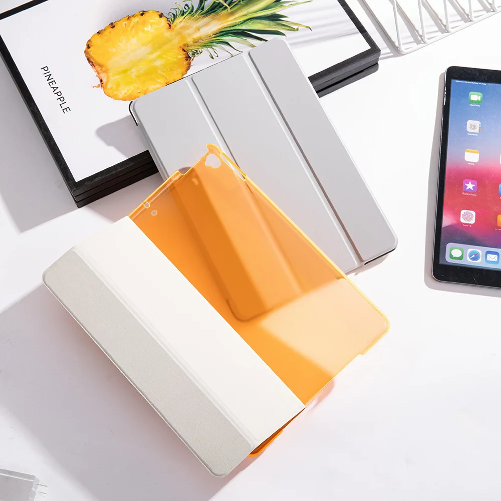 

For IPad 10.2 10.5 Protective Case Air5 Leather New Case 10.9inch Trifold Sleeping IPad 9.7 Protective Shell Luxury Cover Funda